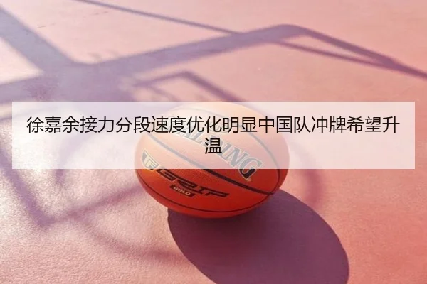 徐嘉余接力分段速度优化明显中国队冲牌希望升温